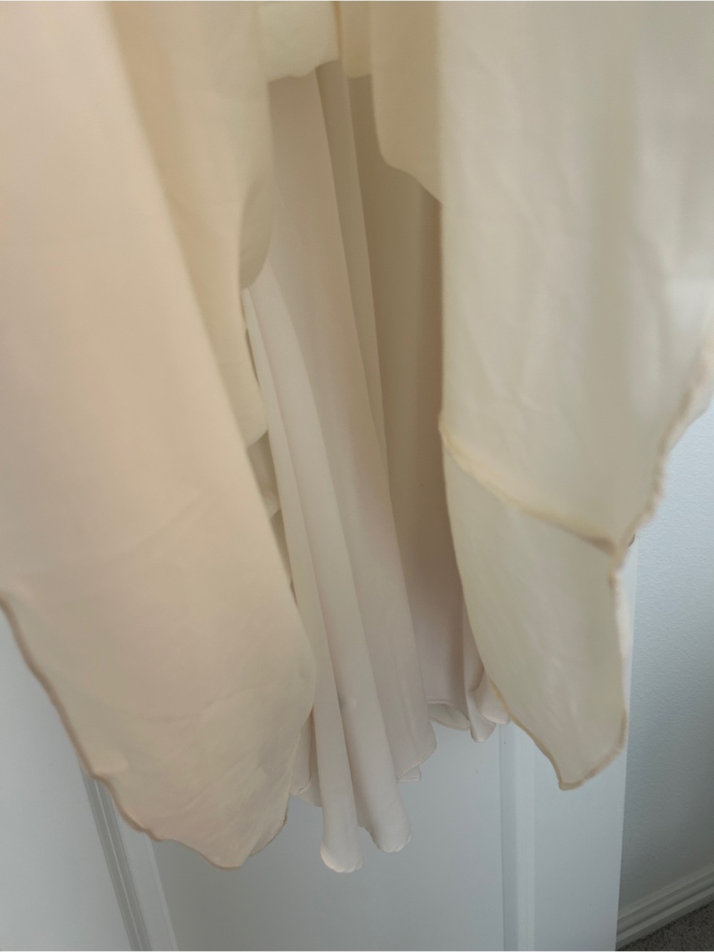 Lauren Ralph Lauren Cream Pintuck Button-Front Midi Dress - Picture 3 of 5